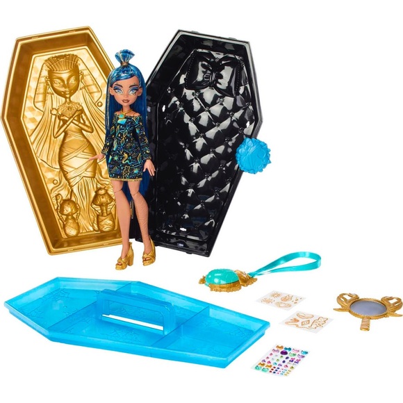 Monster High®: Cleo De Nile™ Doll with Boo-Jewelled Beauty Case Playset-New - Picture 8 of 8